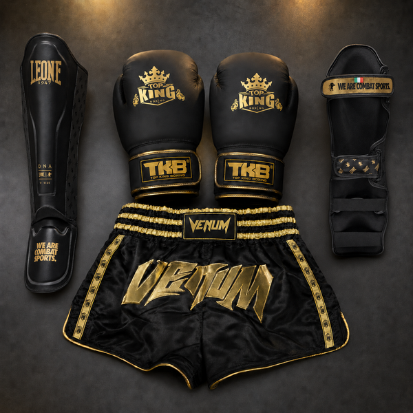 Top King x Leone DNA x Venum Classic Gold Fightset
