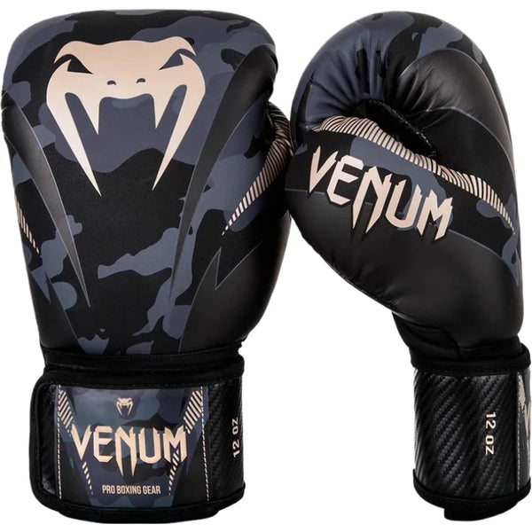 Venum Dark Boxing Gloves