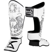 8 Weapons Sak Yant Tiger Shin Guards