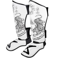 8 Weapons Sak Yant Tiger Shin Guards